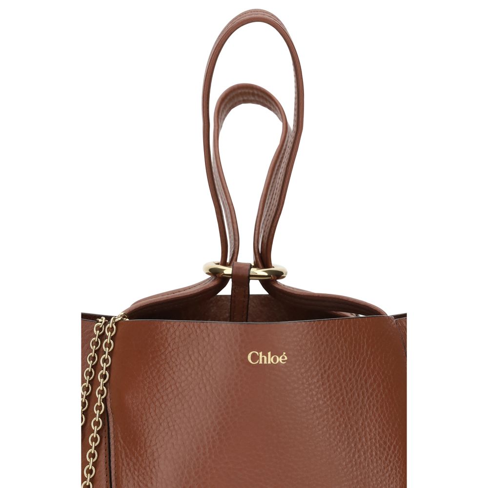 Chloé Brown Calf Leather Bos Taurus Shoulder Bag - Image 4
