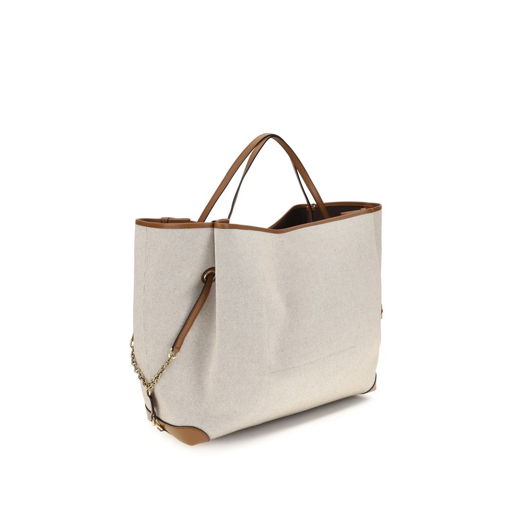 Chloé Beige Cotton Shoulder Bag - Image 3