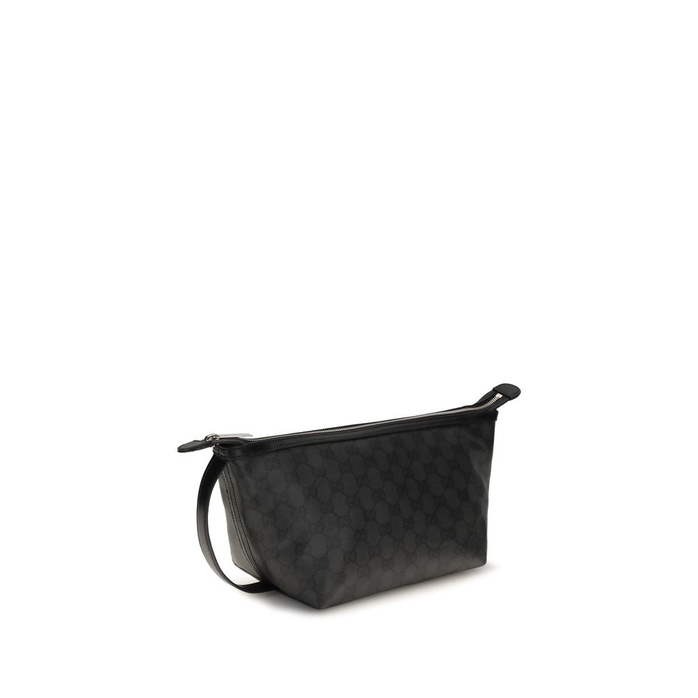 Gucci Black Cotton Clutch Bag - Image 2