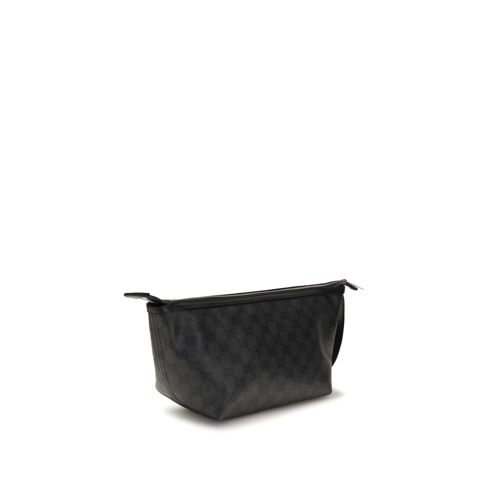 Gucci Black Cotton Clutch Bag - Image 3