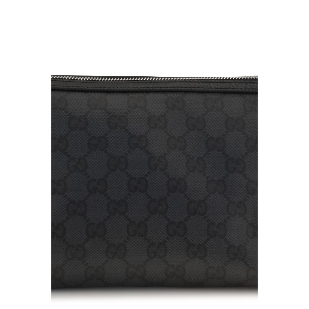 Gucci Black Cotton Clutch Bag - Image 4