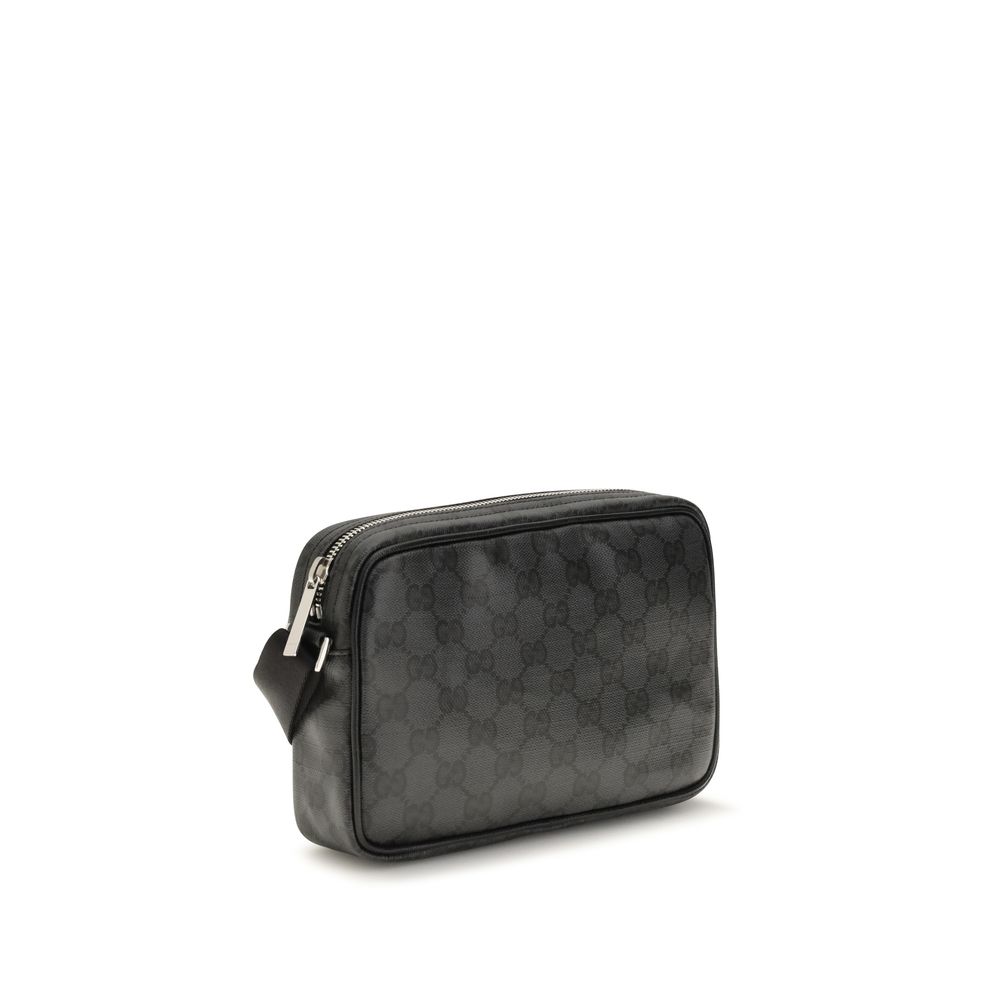 Gucci Black Cotton Shoulder Bag - Image 2