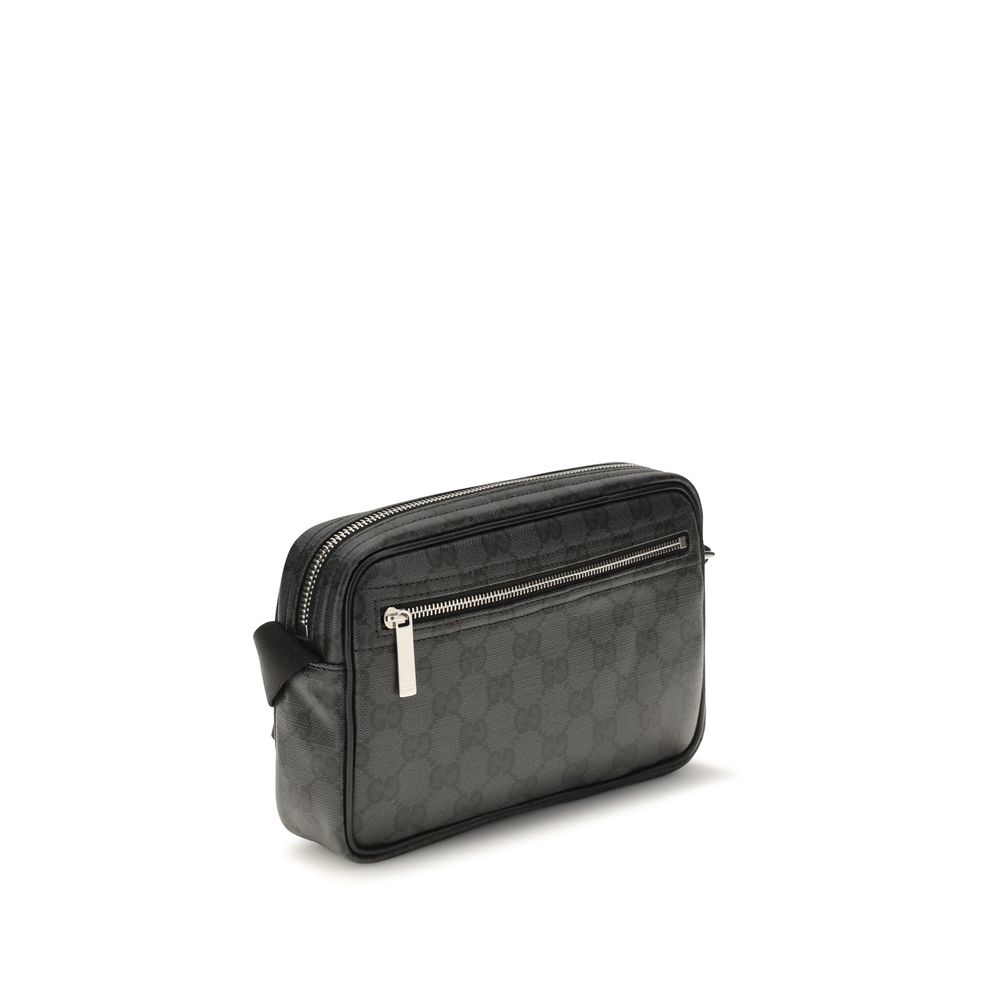 Gucci Black Cotton Shoulder Bag - Image 3