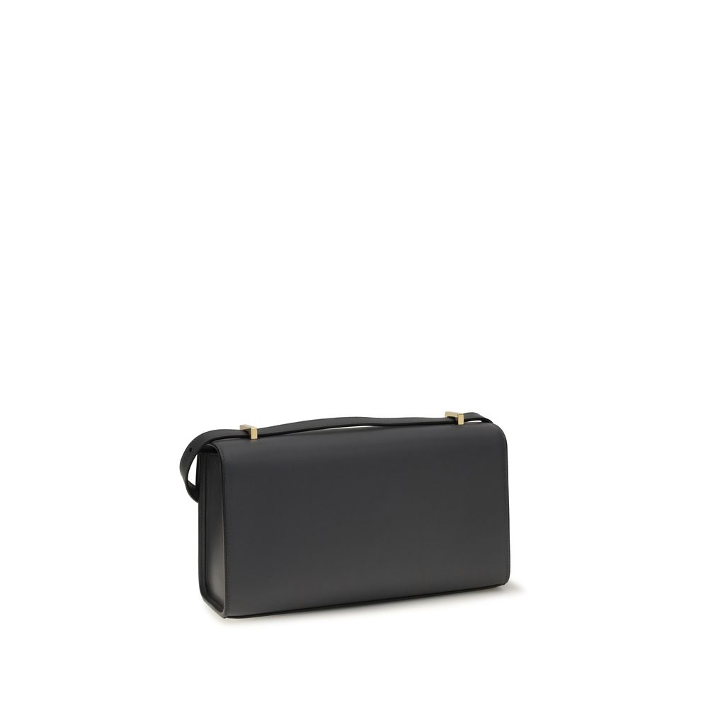 Savette Gray Calf Leather Bos Taurus Shoulder Bag - Image 3