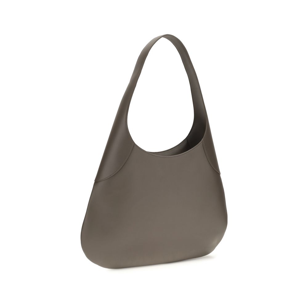 Khaite Gray Calf Leather Bos Taurus Handbag - Image 3