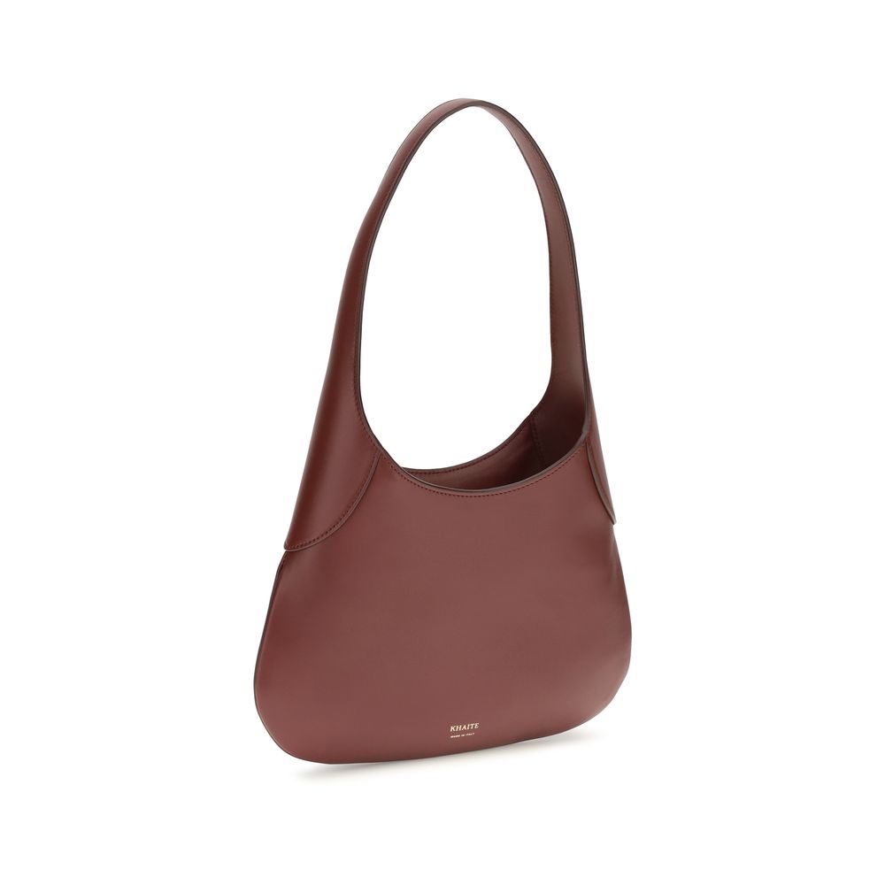 Khaite Bordeaux Calf Leather Bos Taurus Shoulder Bag - Image 2