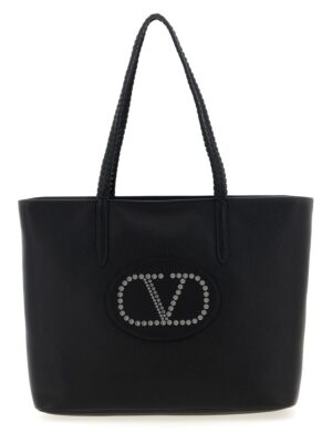 Valentino Garavani Black Calfskin Tote Bag