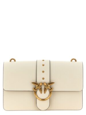 PINKO White Goatskin Crossbody Bag