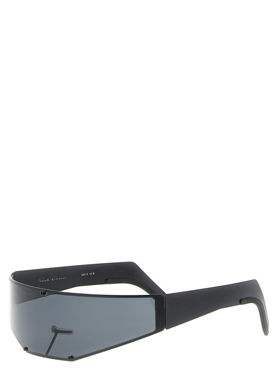 Rick Owens Black Stainless Steel Sunglasses - Image 2