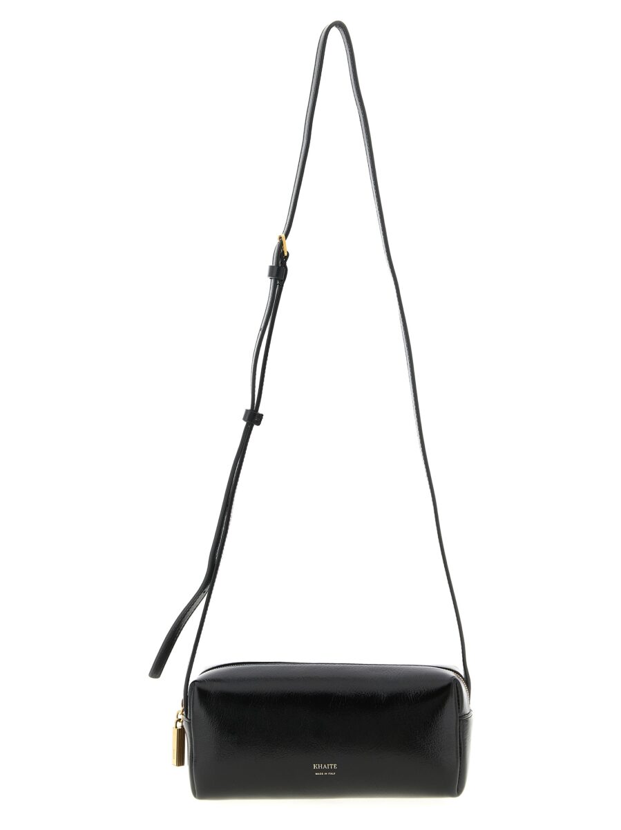 Khaite Black Calfskin Crossbody Bag