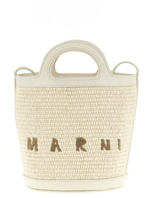 Marni White Cotton Handbag