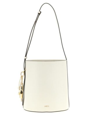 Furla White Calfskin Shoulder Bag