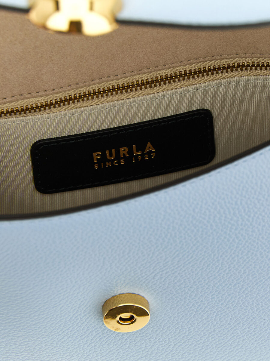 Furla Blue Calfskin Crossbody Bag - Image 4