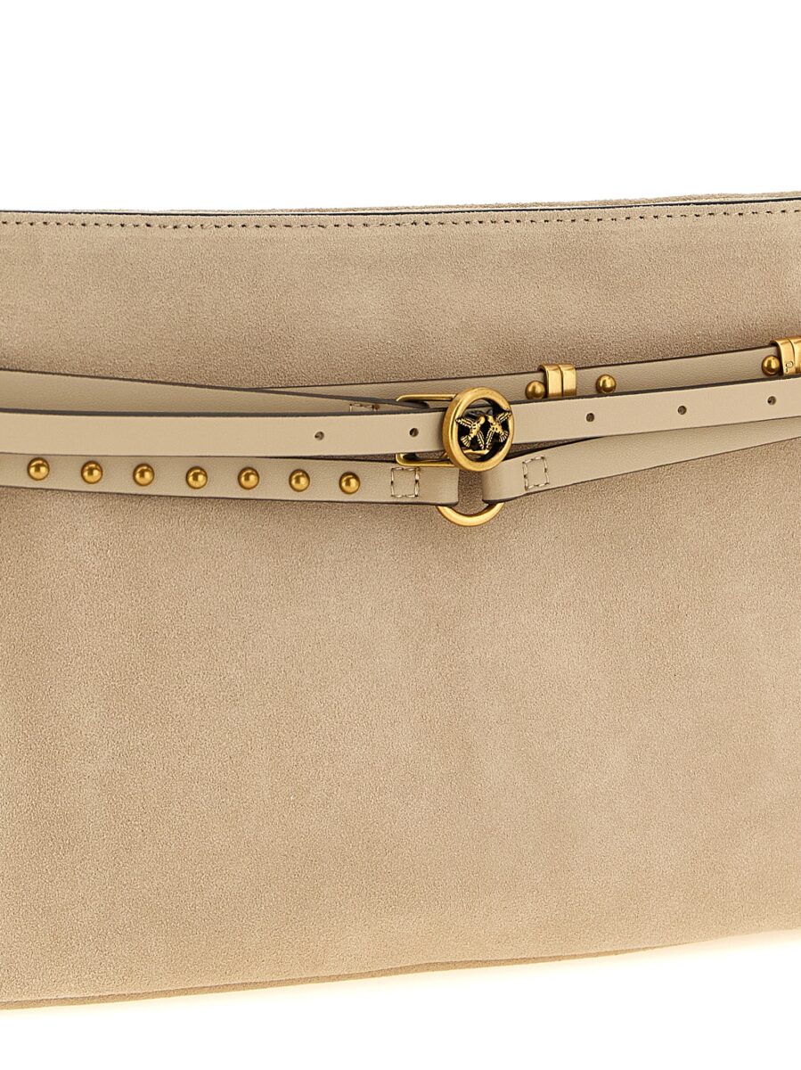 PINKO Beige Cowhide Shoulder Bag - Image 3