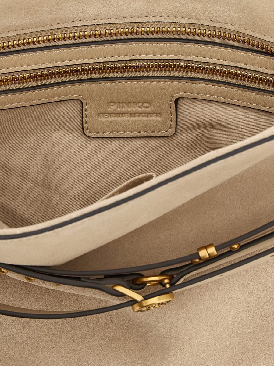 PINKO Beige Cowhide Shoulder Bag - Image 4