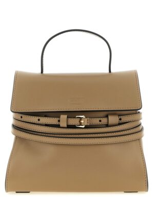 Moschino Beige Napa Leather / Calf Bos Taurus Handbag