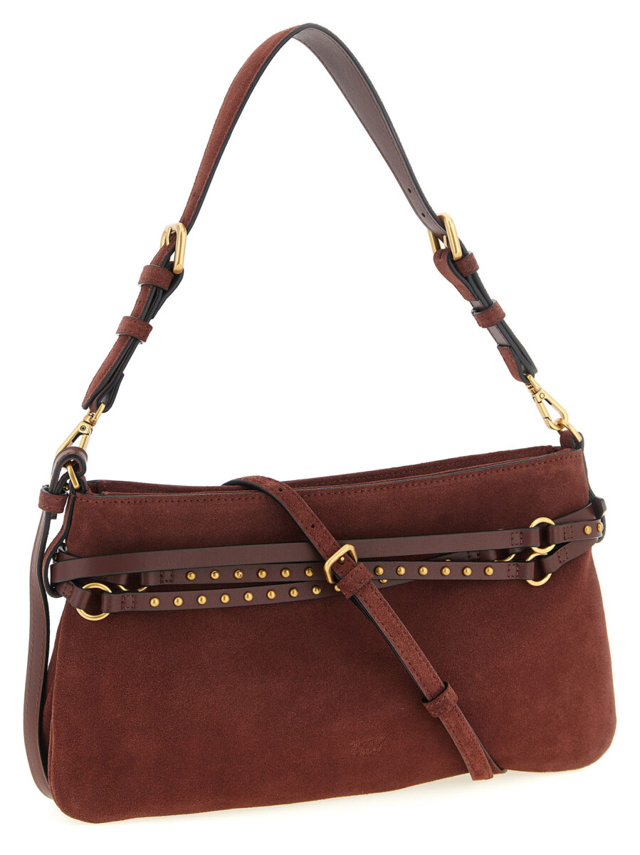PINKO Bordeaux Cowhide Shoulder Bag - Image 2