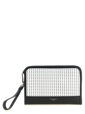 Dolce & Gabbana Bicolor Calfskin Clutch Bag