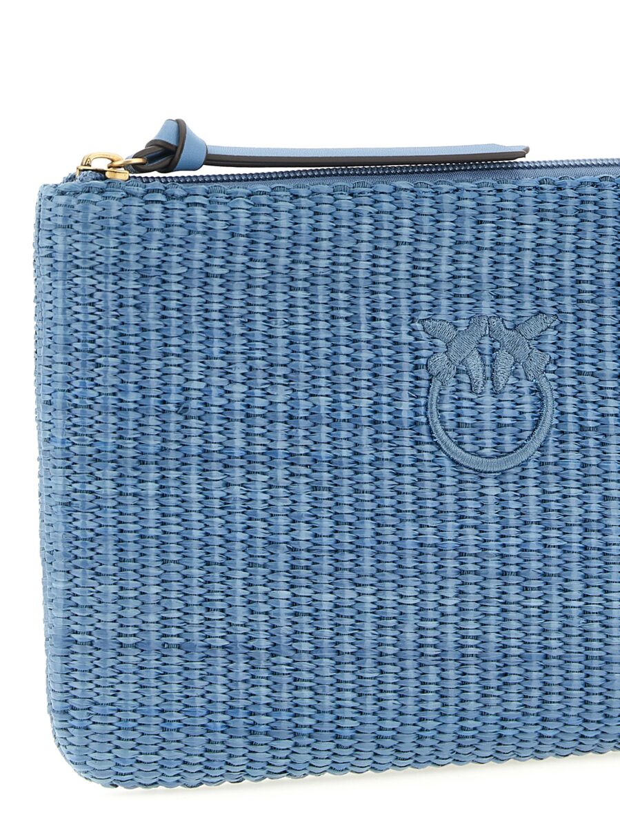 PINKO Blue Polypropylene Clutch Bag - Image 3