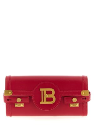 Balmain Fuchsia Calfskin Clutch Bag