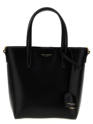 Saint Laurent Black Calfskin Tote Bag