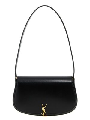 Saint Laurent Black Calfskin Shoulder Bag