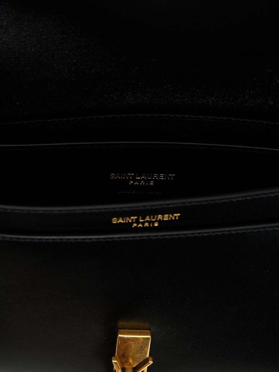 Saint Laurent Black Calfskin Shoulder Bag - Image 4