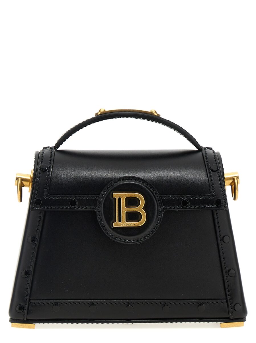 Balmain Black Calfskin Handbag