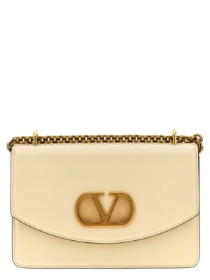 Valentino Garavani White Calfskin Shoulder Bag