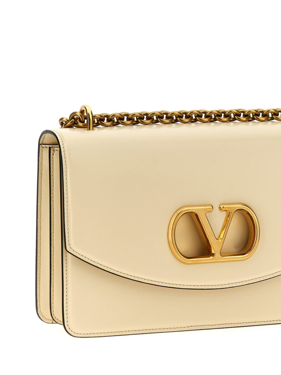 Valentino Garavani White Calfskin Shoulder Bag - Image 3