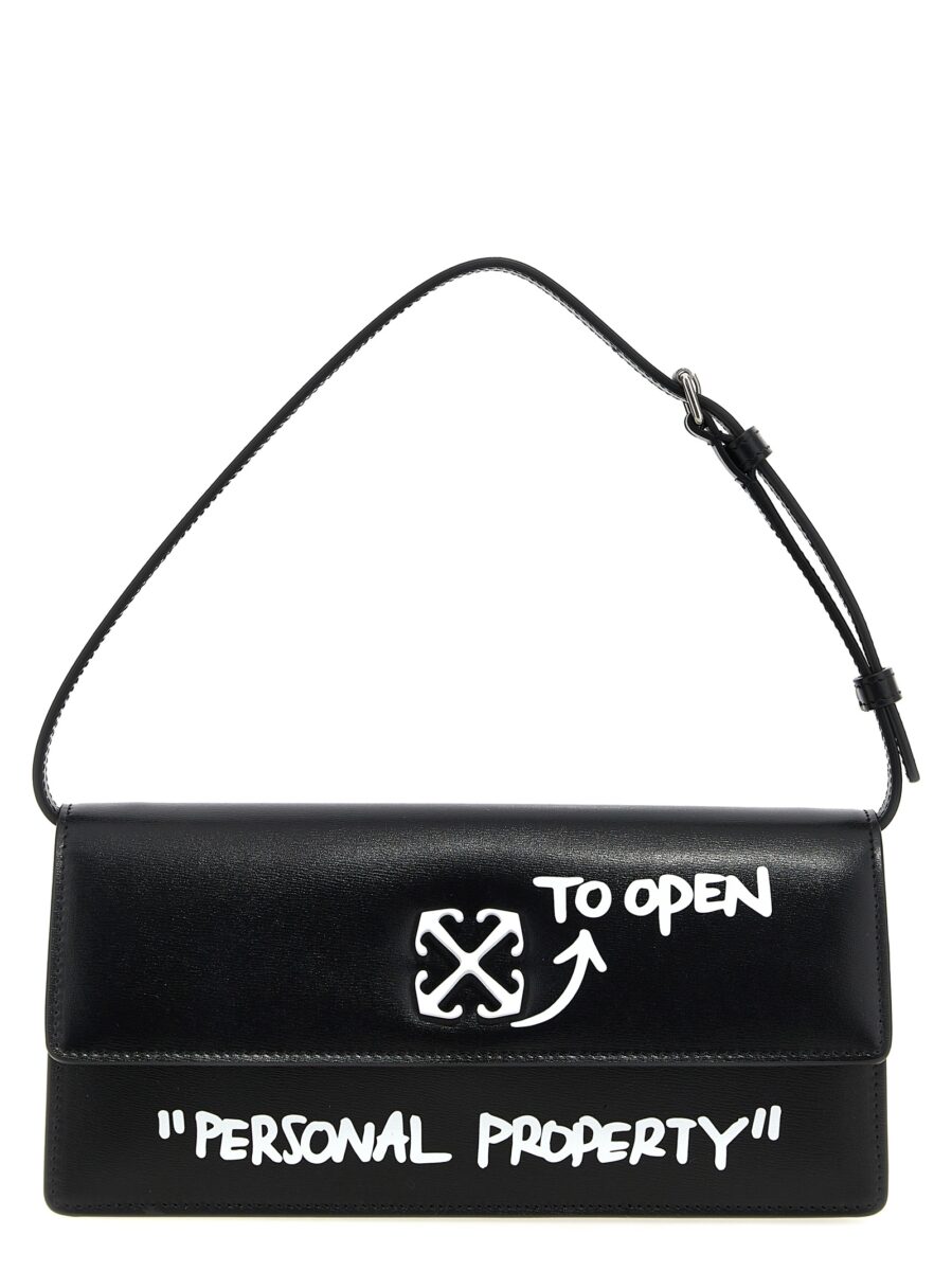 Off-White Bicolor Calfskin Shoulder Bag