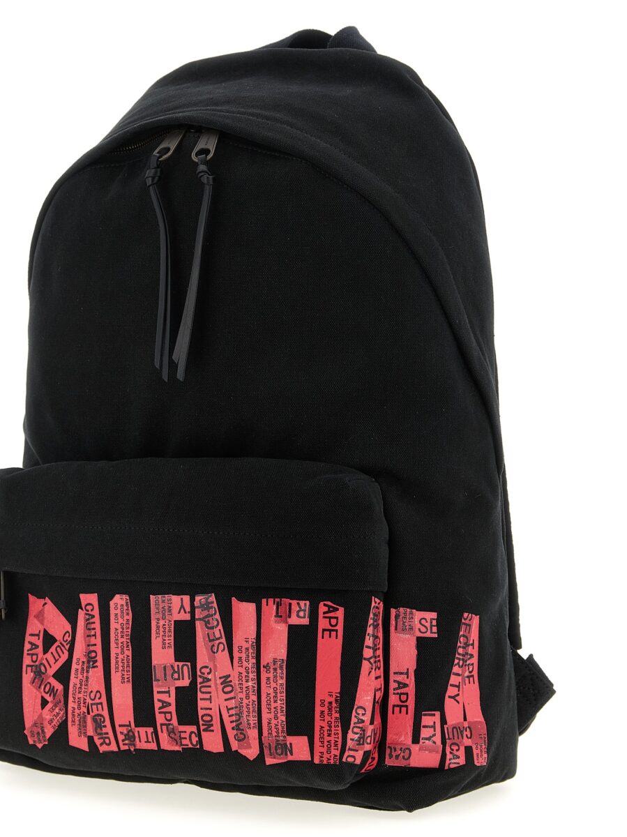 Balenciaga Black Cotton Backpack - Image 3