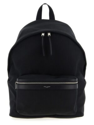 Saint Laurent Black Polyamide Backpack