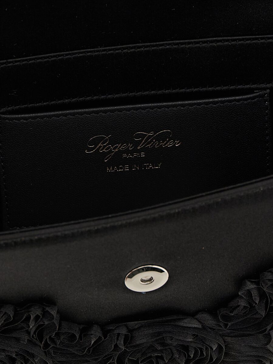 Roger Vivier Black Viscose Clutch Bag - Image 4