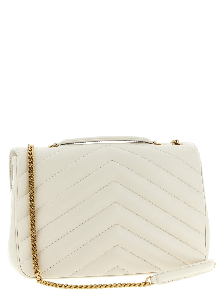 Saint Laurent Beige Lamb Leather Shoulder Bag - Image 2