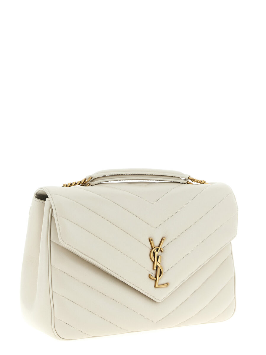 Saint Laurent Beige Lamb Leather Shoulder Bag - Image 3