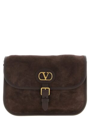 Valentino Garavani Brown Cowhide Crossbody Bag