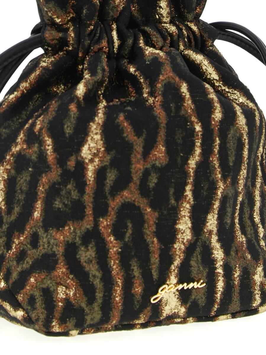 Ganni Brown Polyester Clutch Bag - Image 3