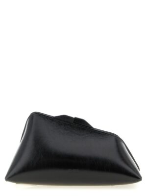 The Attico Black Calfskin Clutch Bag