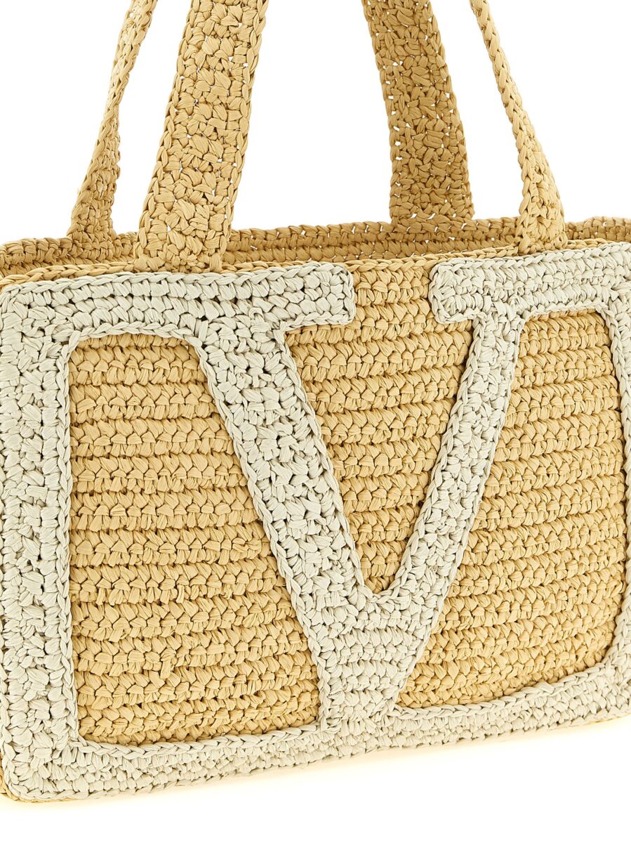 Valentino Garavani White Viscose Tote Bag - Image 3