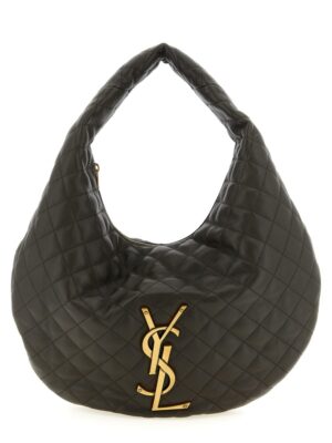 Saint Laurent Brown Lamb Leather Shoulder Bag