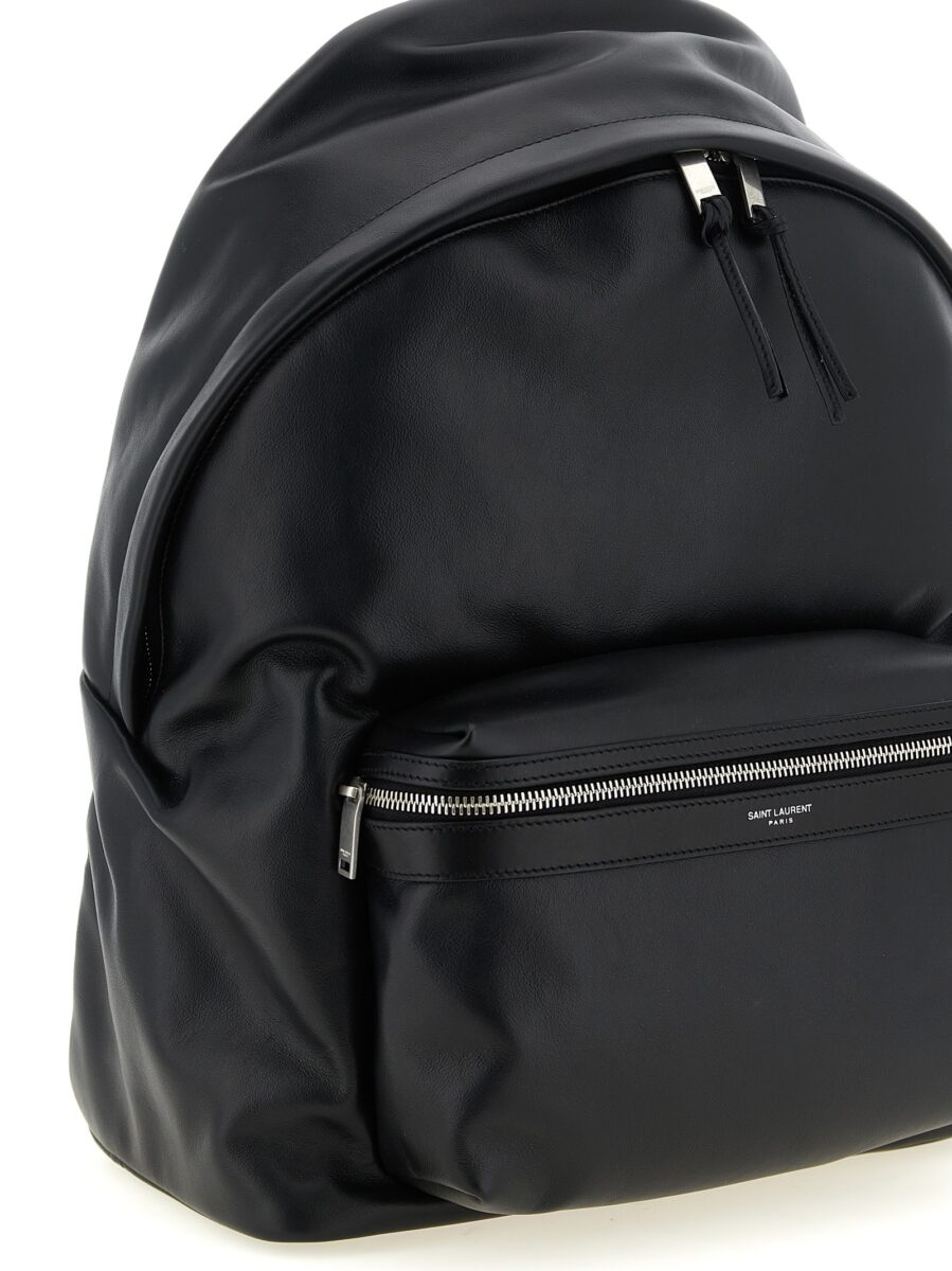 Saint Laurent Black Calfskin Backpack - Image 3