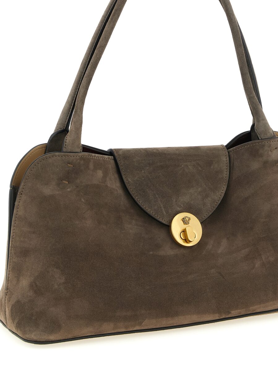 Versace Brown Calfskin Shoulder Bag - Image 3