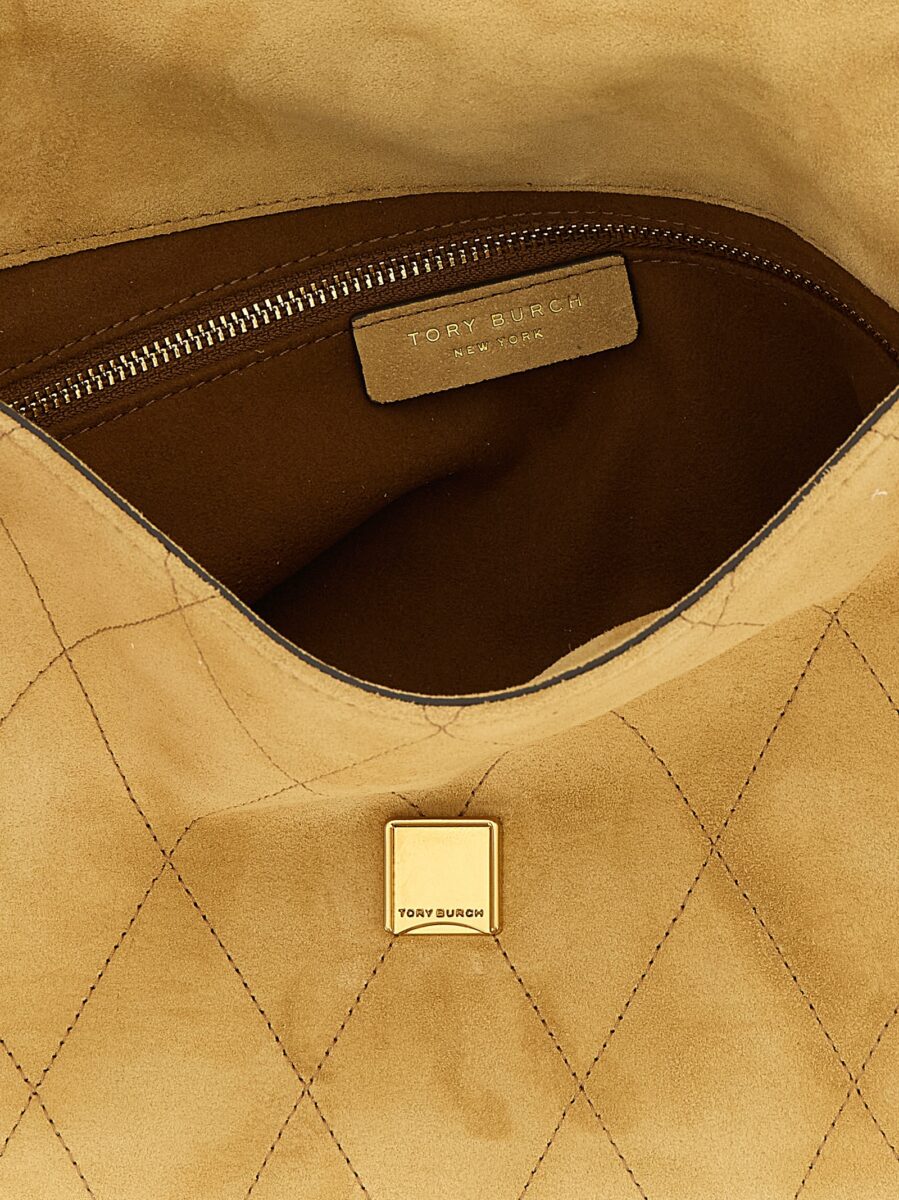 Tory Burch Beige Calfskin Shoulder Bag - Image 4