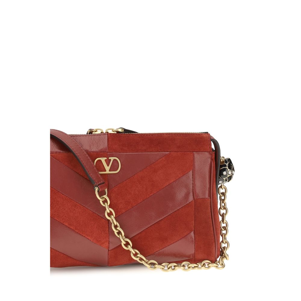 Valentino Garavani Multicolor Calf Leather Bos Taurus Shoulder Bag - Image 4