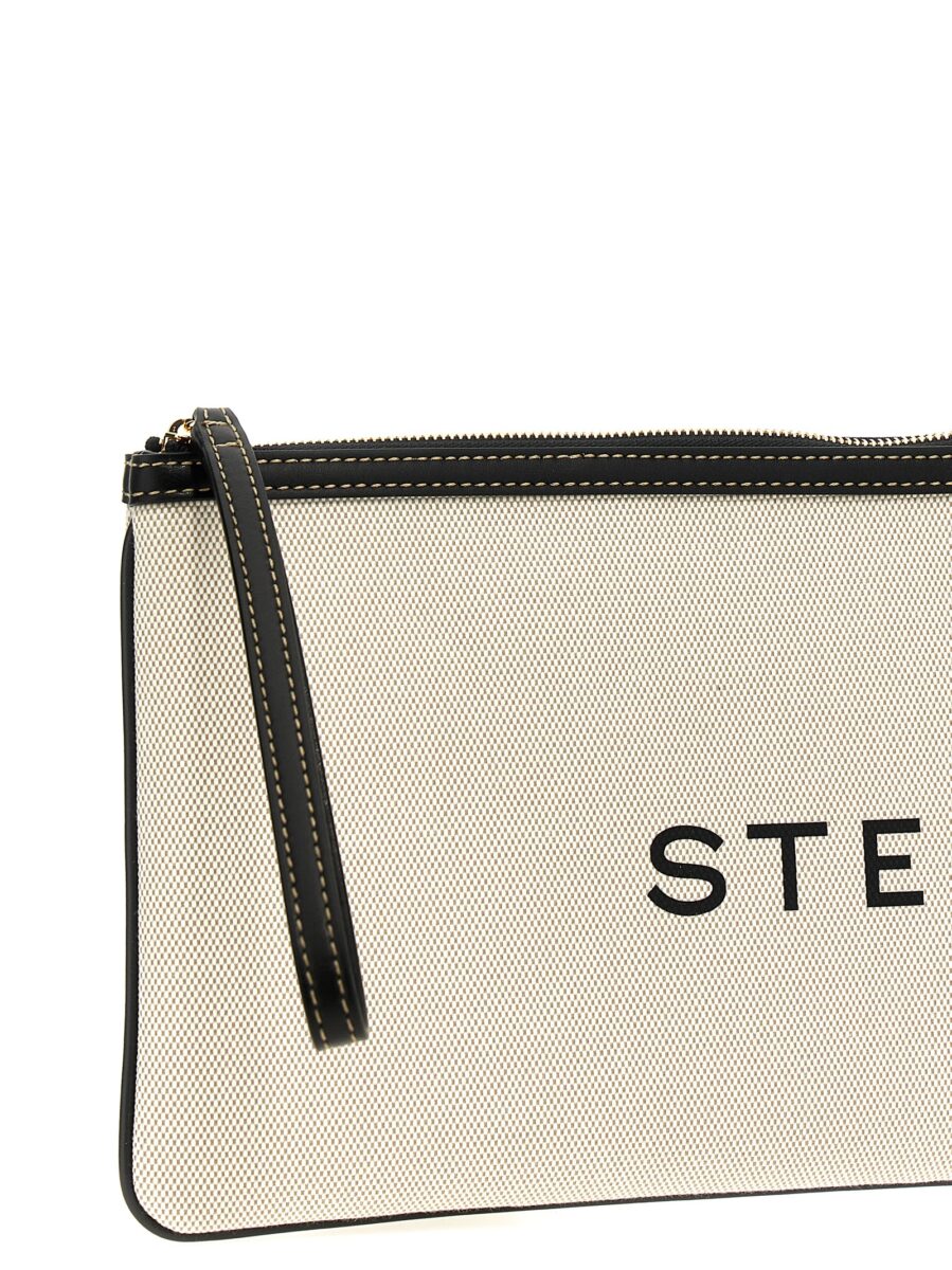 Stella McCartney Beige Cotton Clutch Bag - Image 3