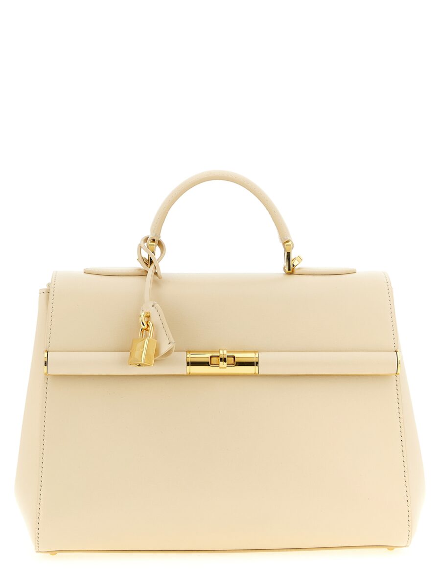 Dolce & Gabbana White Lamb Leather Handbag