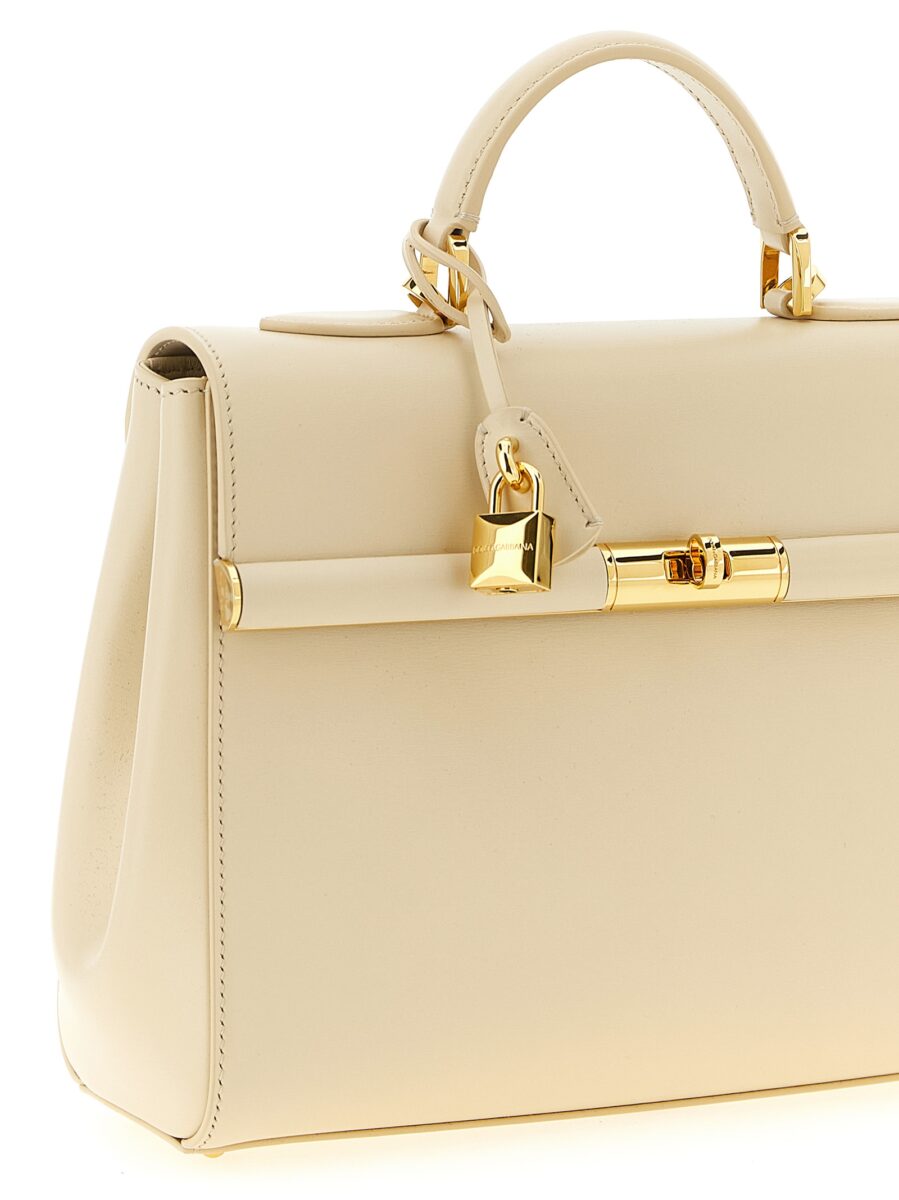 Dolce & Gabbana White Lamb Leather Handbag - Image 3