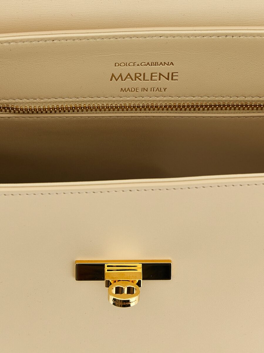 Dolce & Gabbana White Lamb Leather Handbag - Image 4