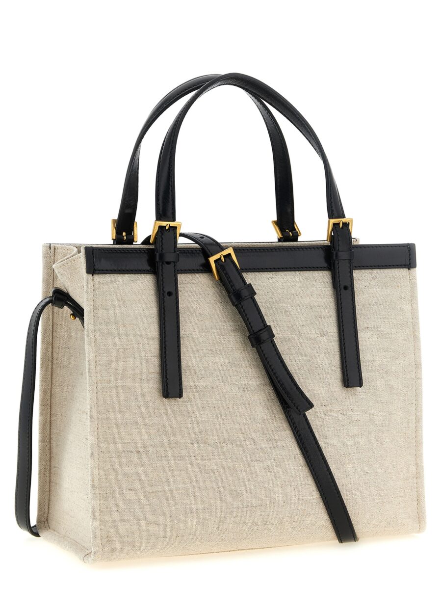 Versace Beige Leather Tote Bag - Image 2